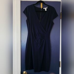 Hour glass, knee length blue Kenneth Cole dress